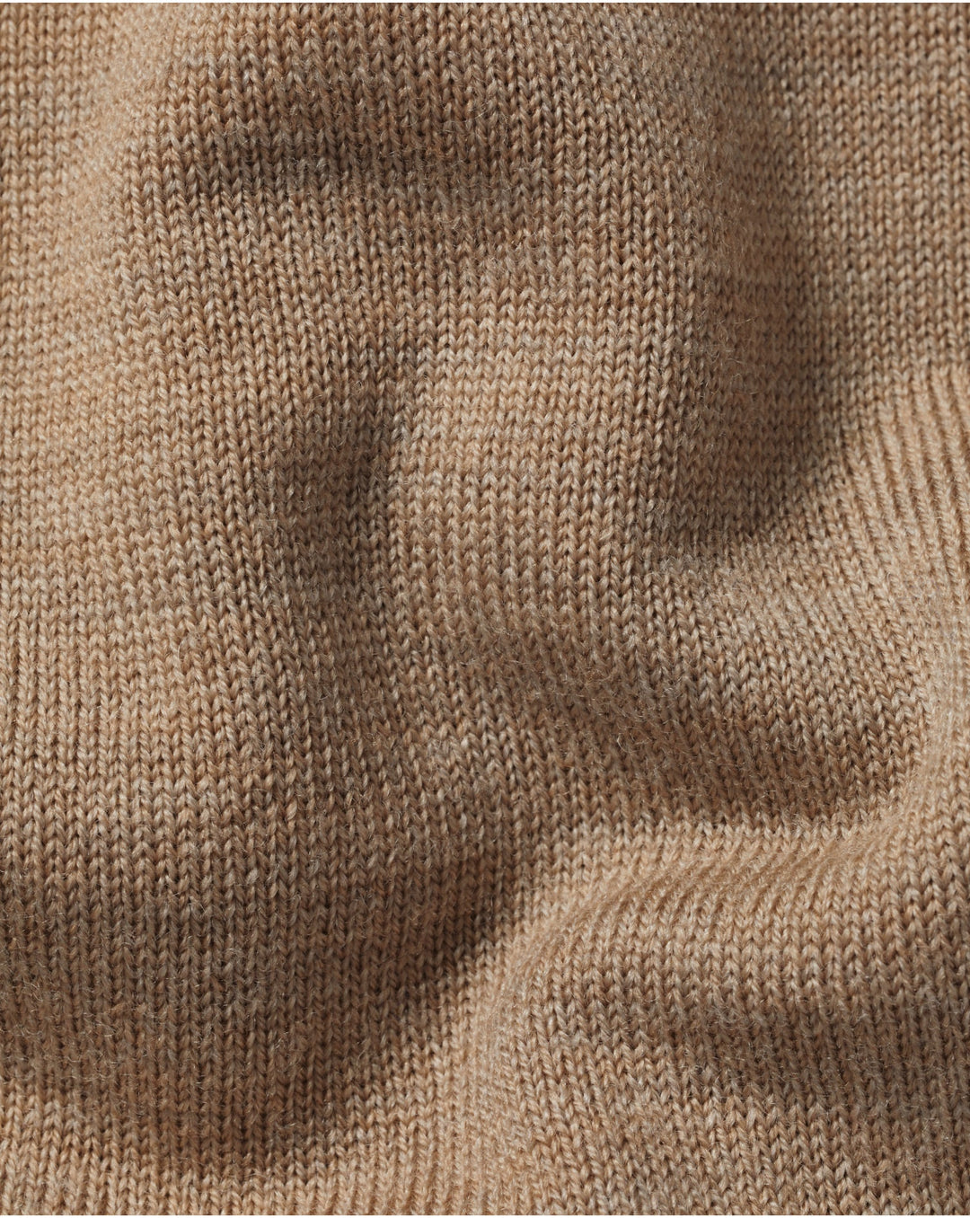 Oatmeal Pure Merino Roll Neck Jumper