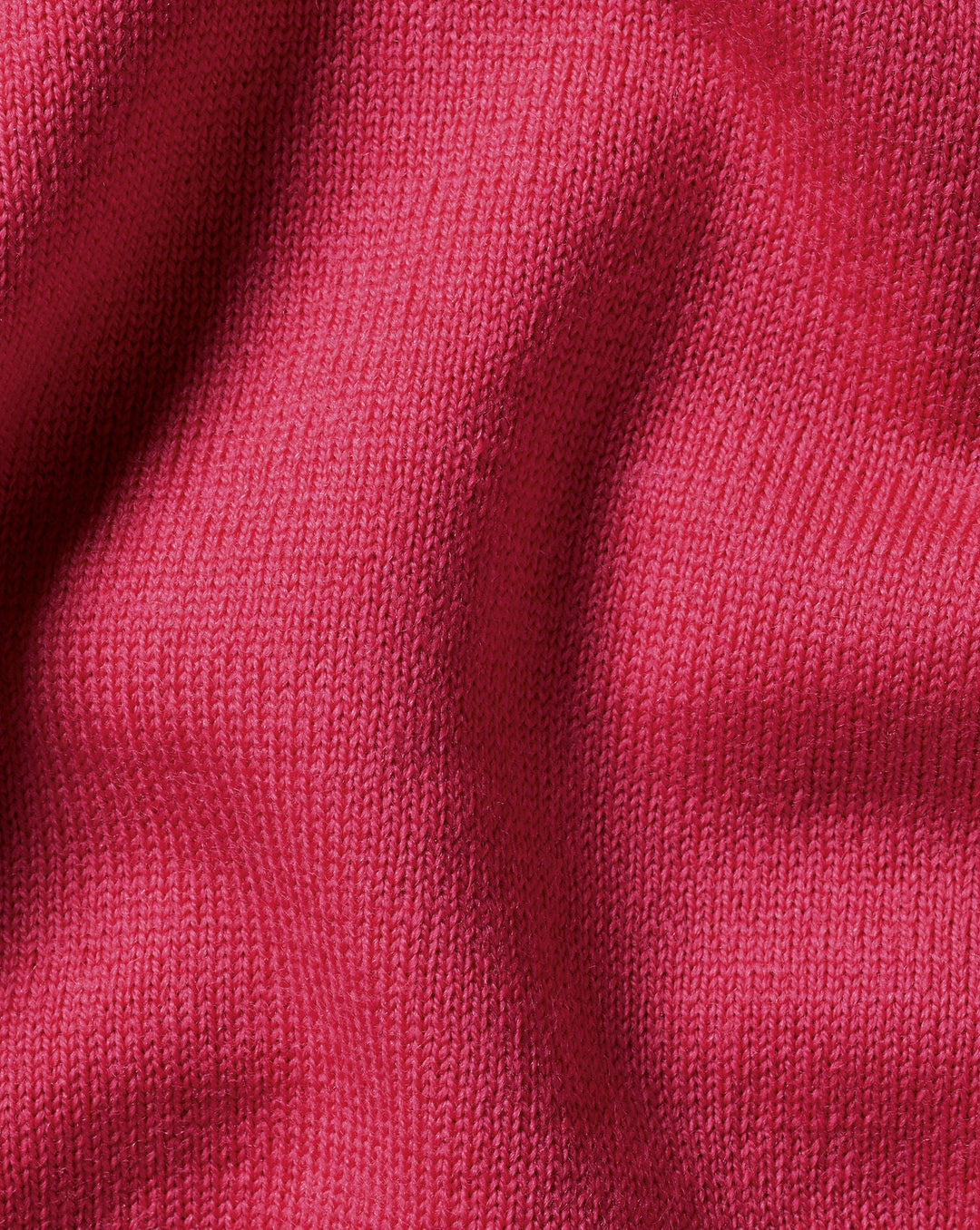 Bright Pink Pure Merino V Neck Jumper