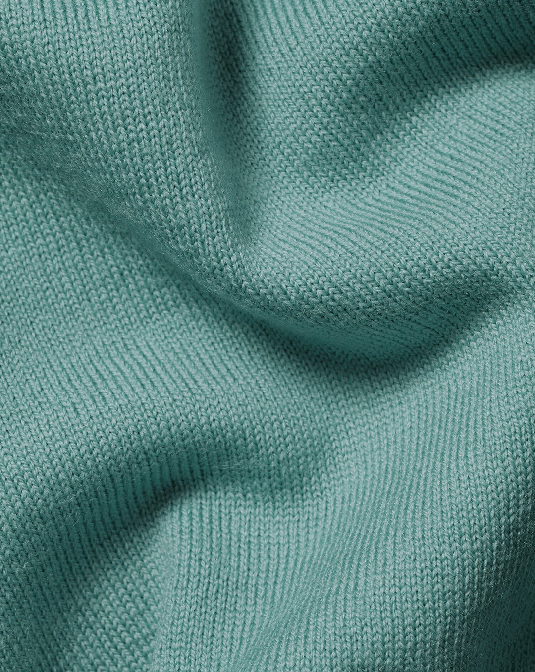 Aqua Green Pure Merino V Neck Jumper