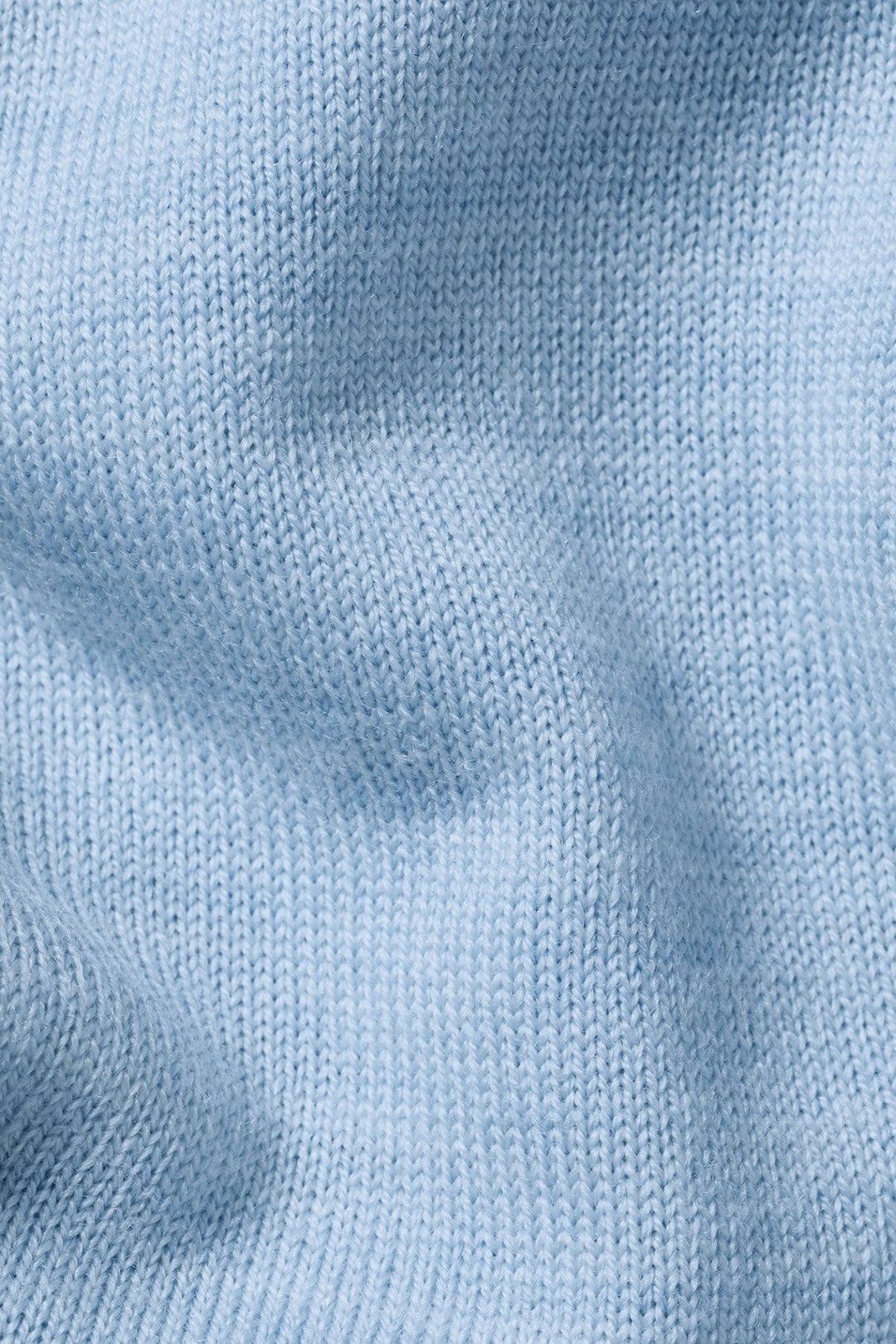 Sky Blue Merino Zip Neck Jumper