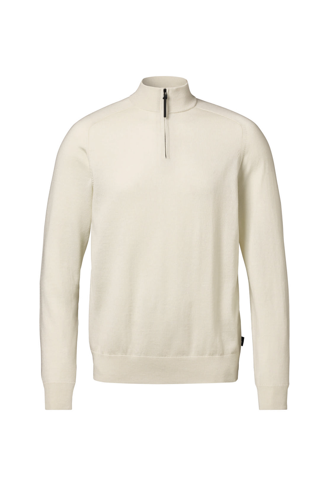 Ivory Performance Merino Zip Neck Jumper