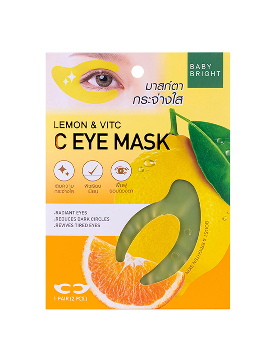 Baby Bright Lemon & Vit C Eye Mask 1 Pair 3.5g Each (Thai)