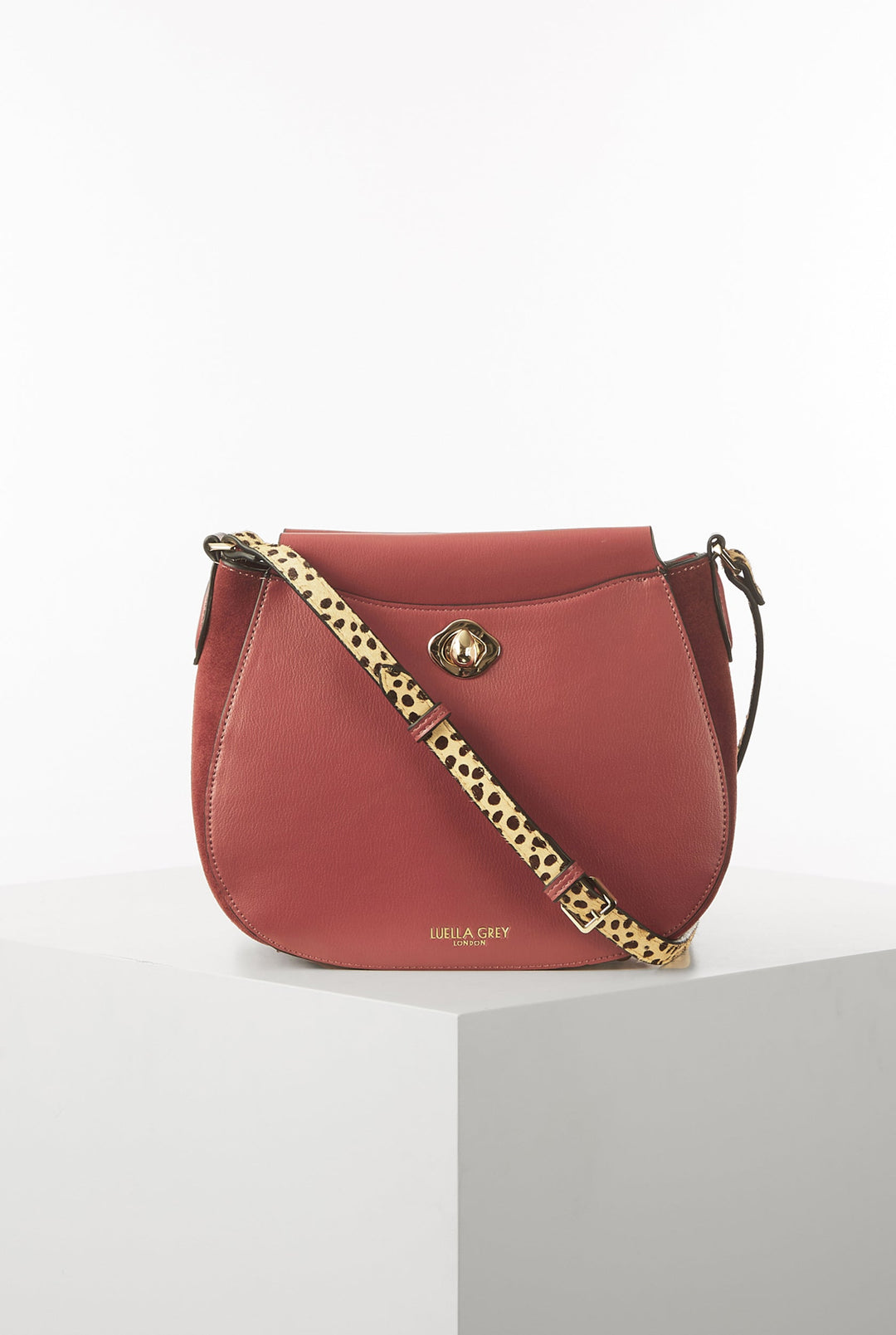 Natasha Winter Rose Saddle Crossbody