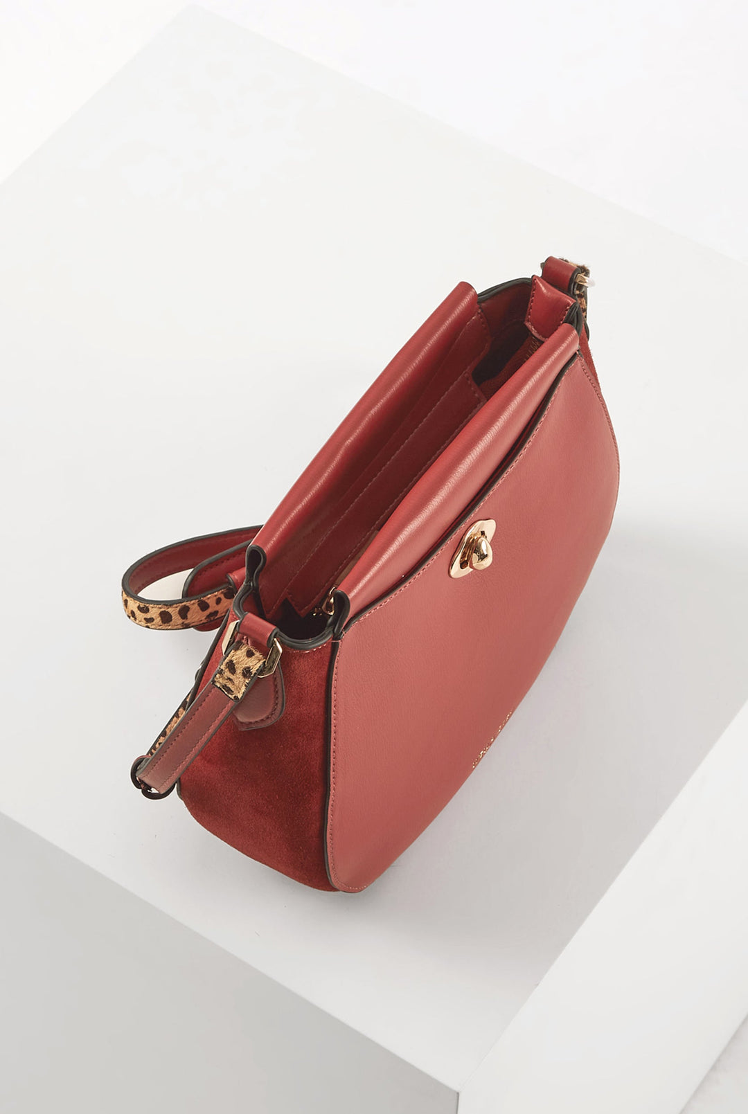 Natasha Winter Rose Saddle Crossbody