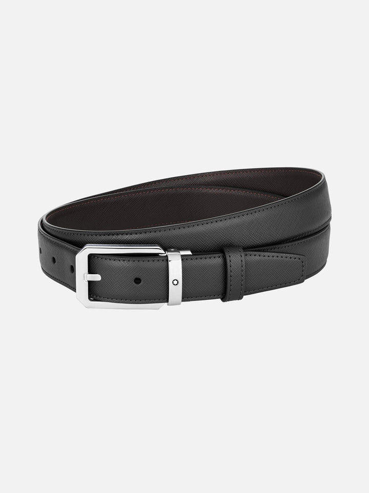 Black/Brown 30mm Reversible Leather Belt MB128759