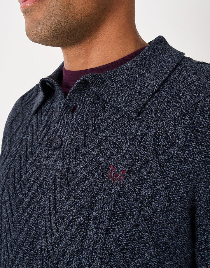 Crew Clothing Men L/S Button Neck MXC049