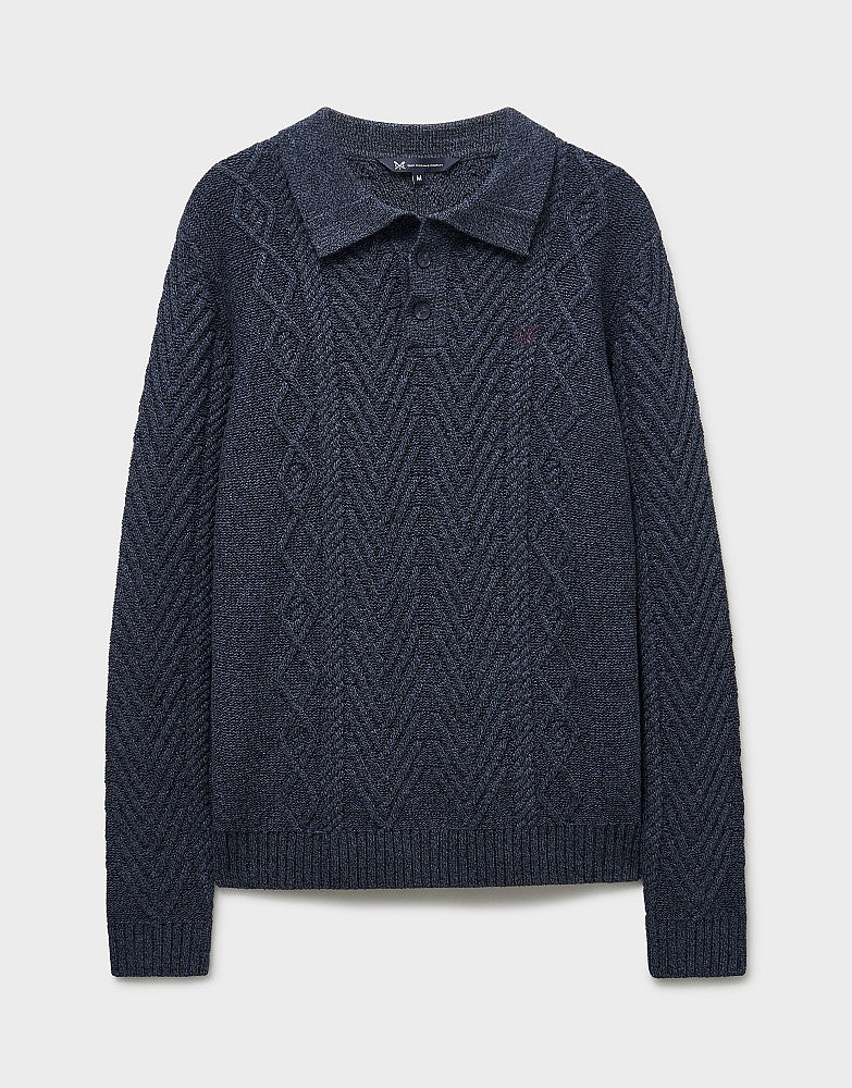 Crew Clothing Men L/S Button Neck MXC049