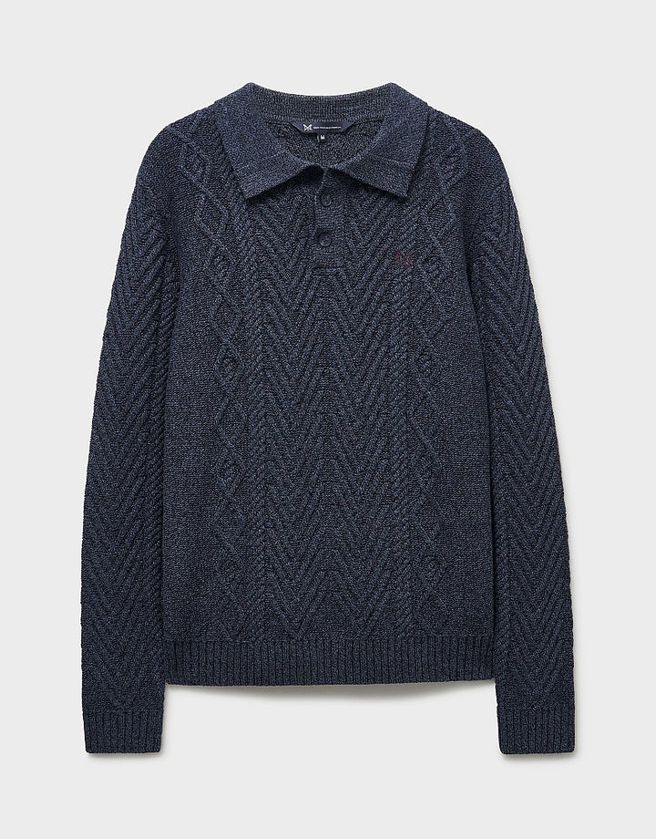 Crew Clothing Men L/S Button Neck MXC049
