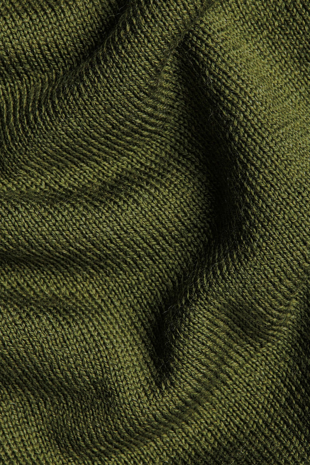 Moss Green Merino Zip Neck Jumper