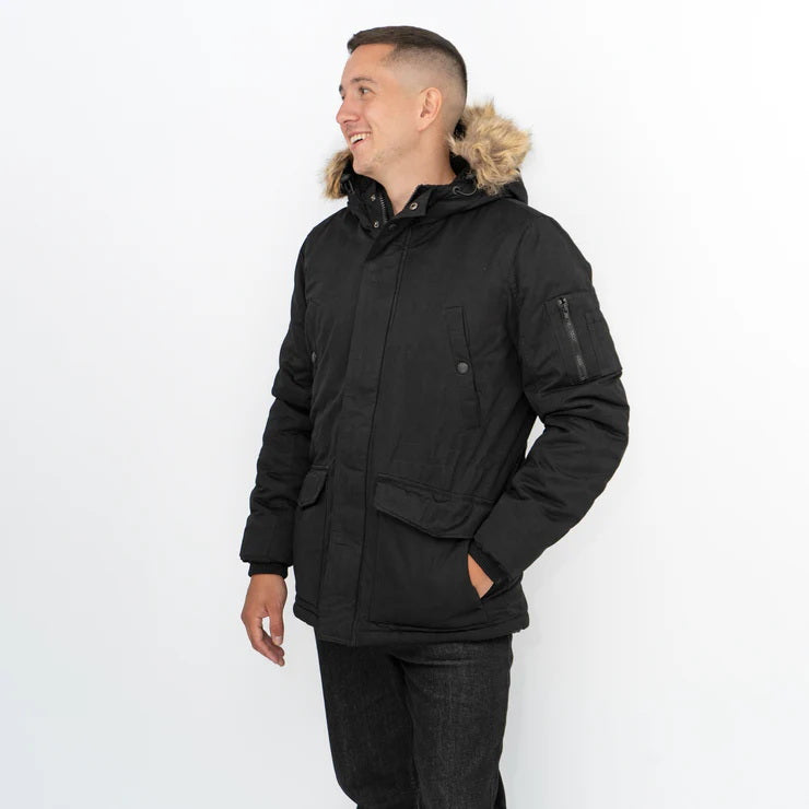 Next Mens L/S Qulited Hoodi Jacket