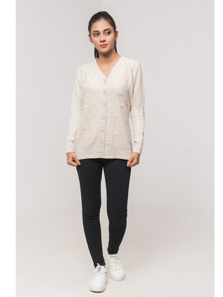 Oxford Ladies F/S Cardigan J-411