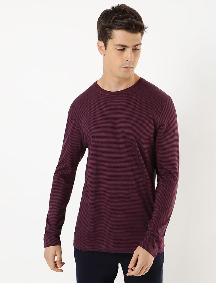 M&S Men L/S Cotton T-Shirt & Pajama Set T07/3170I