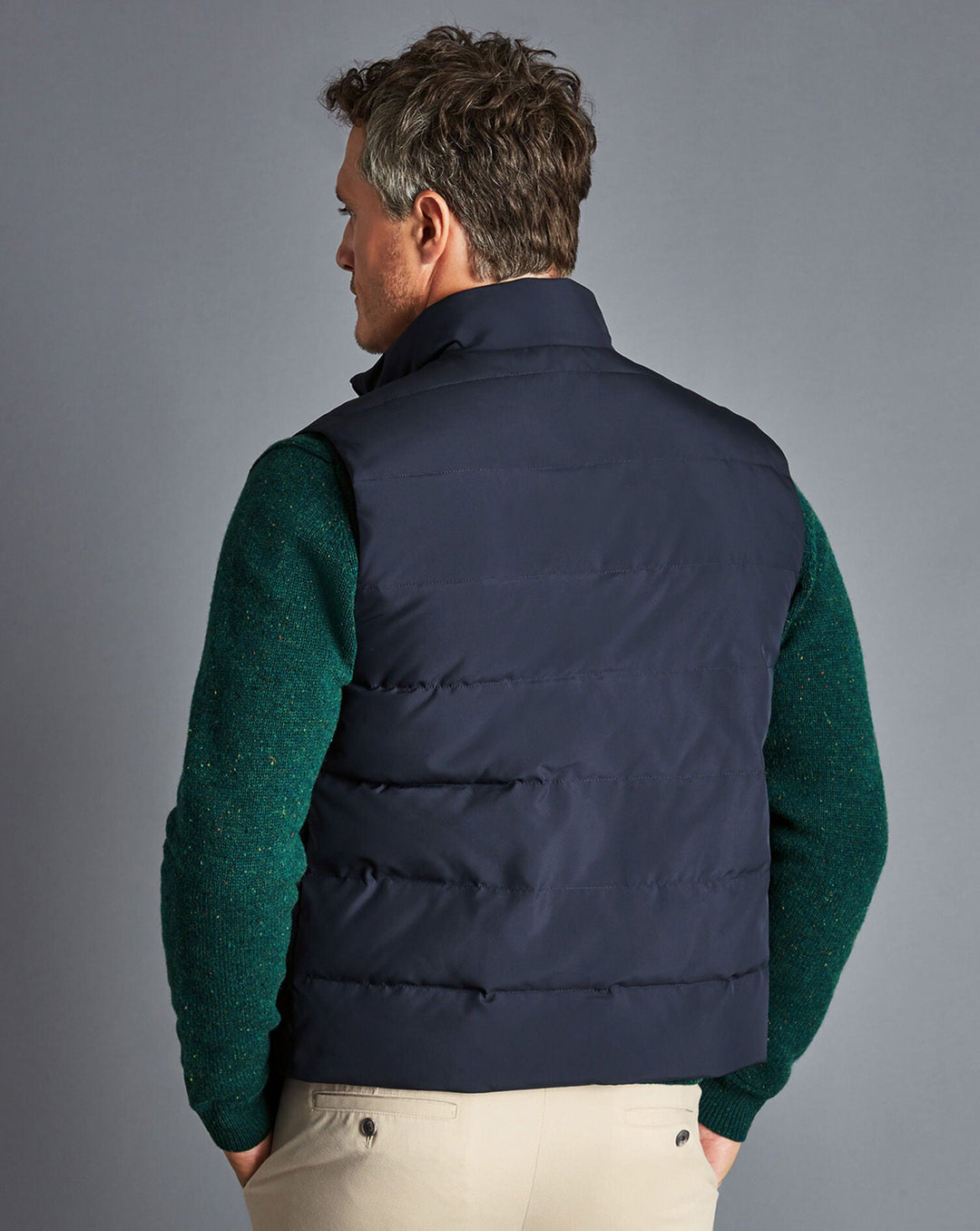 Navy Quilted Gilet