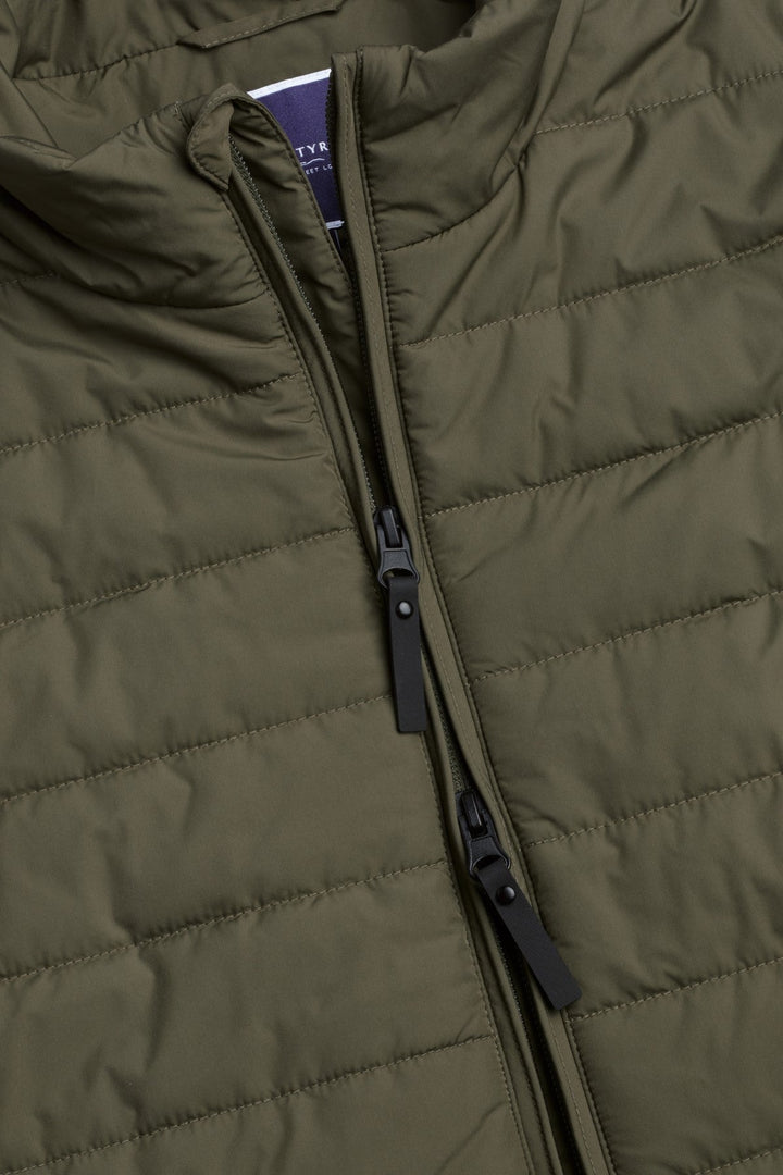 Olive Green Lightweight Quilted Gilet