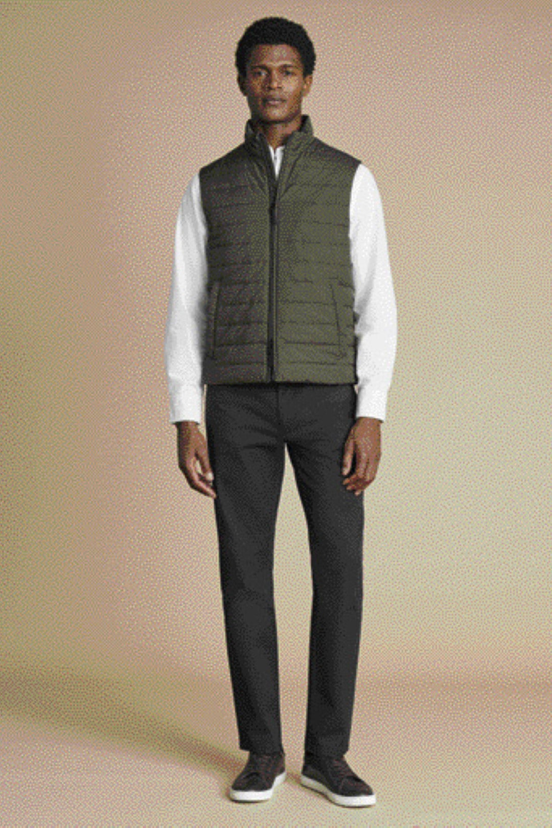 Olive Green Lightweight Quilted Gilet