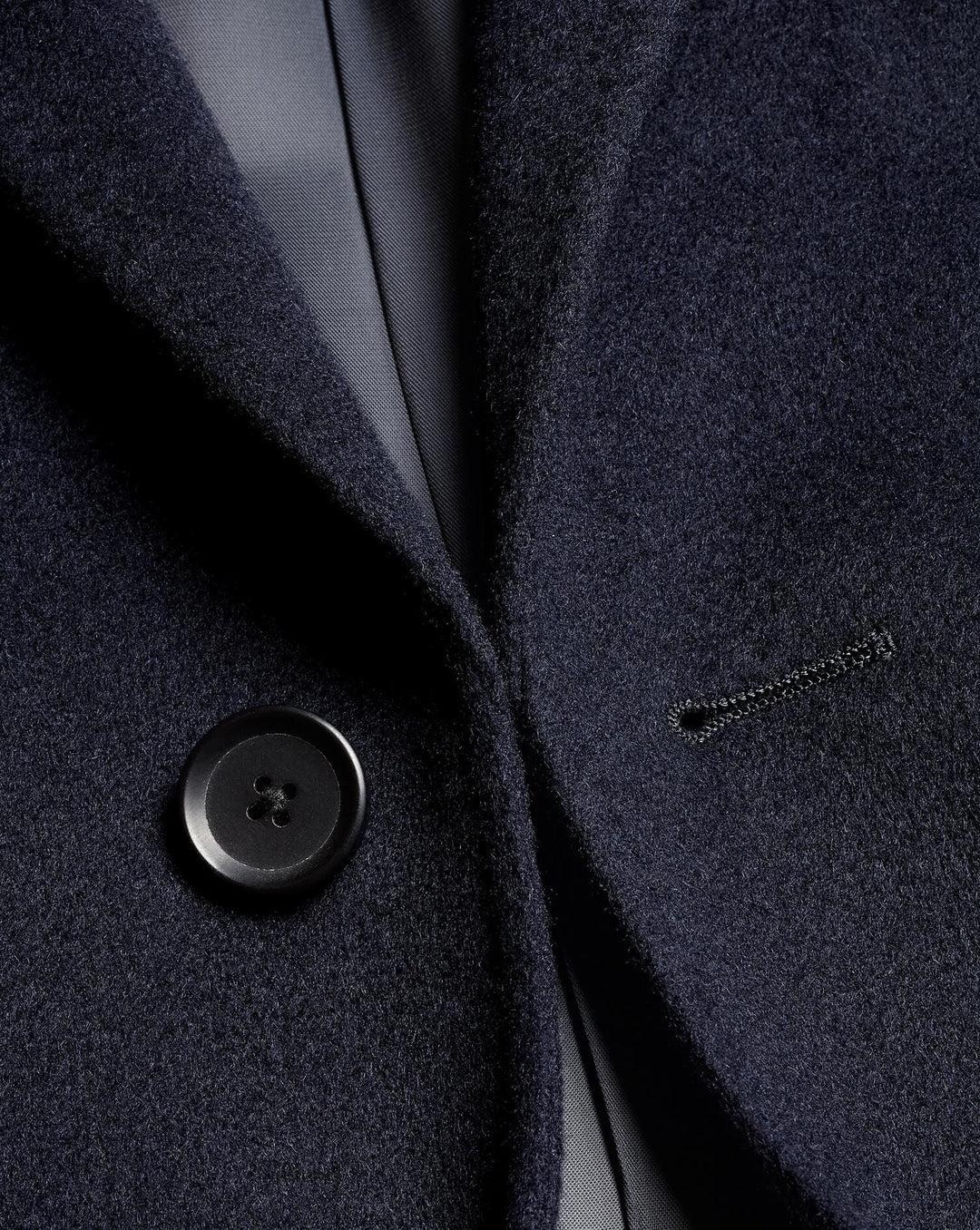 Navy Pure Wool Overcoat