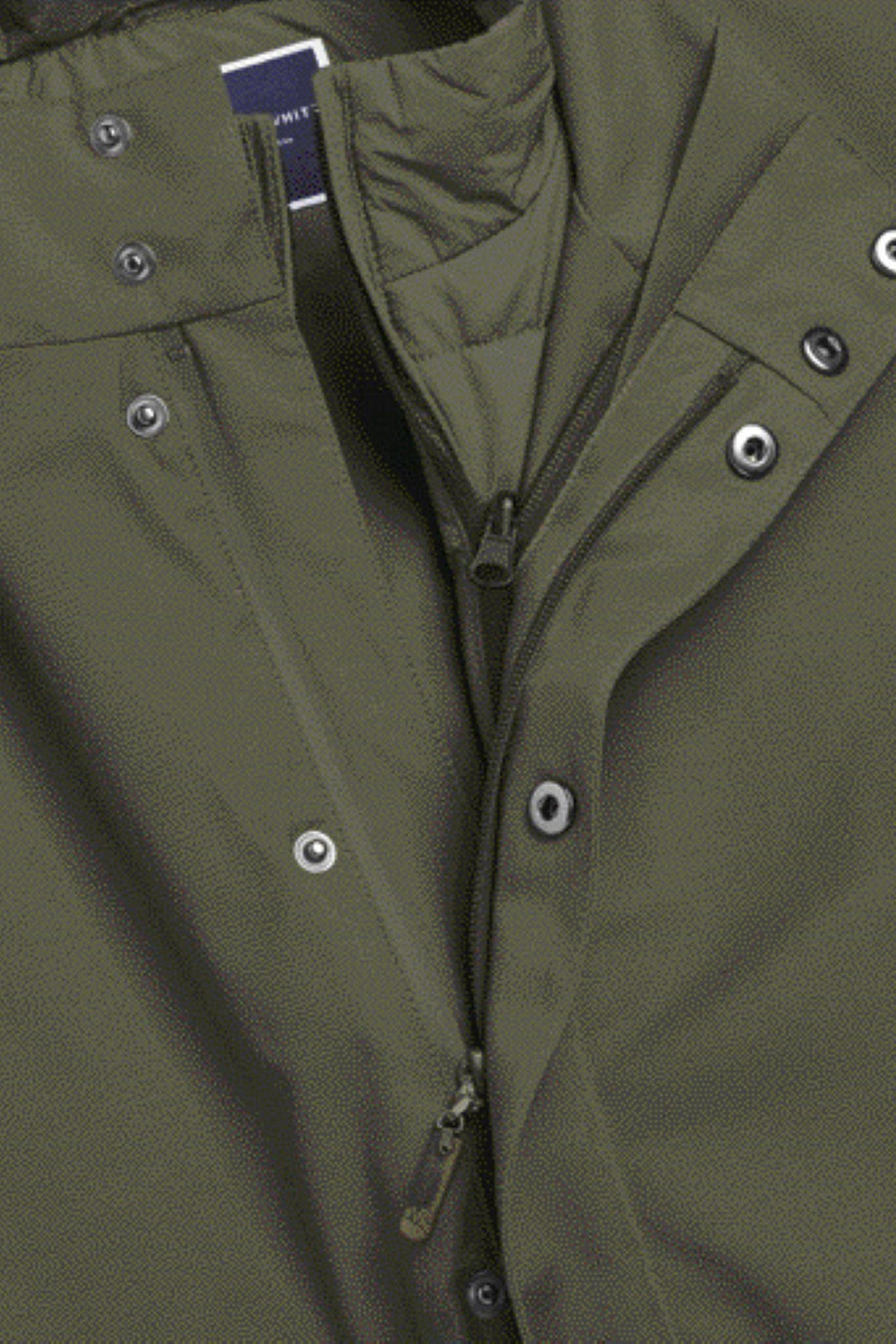 Olive Green 3 In 1 Rain Mac With Detachable Gilet