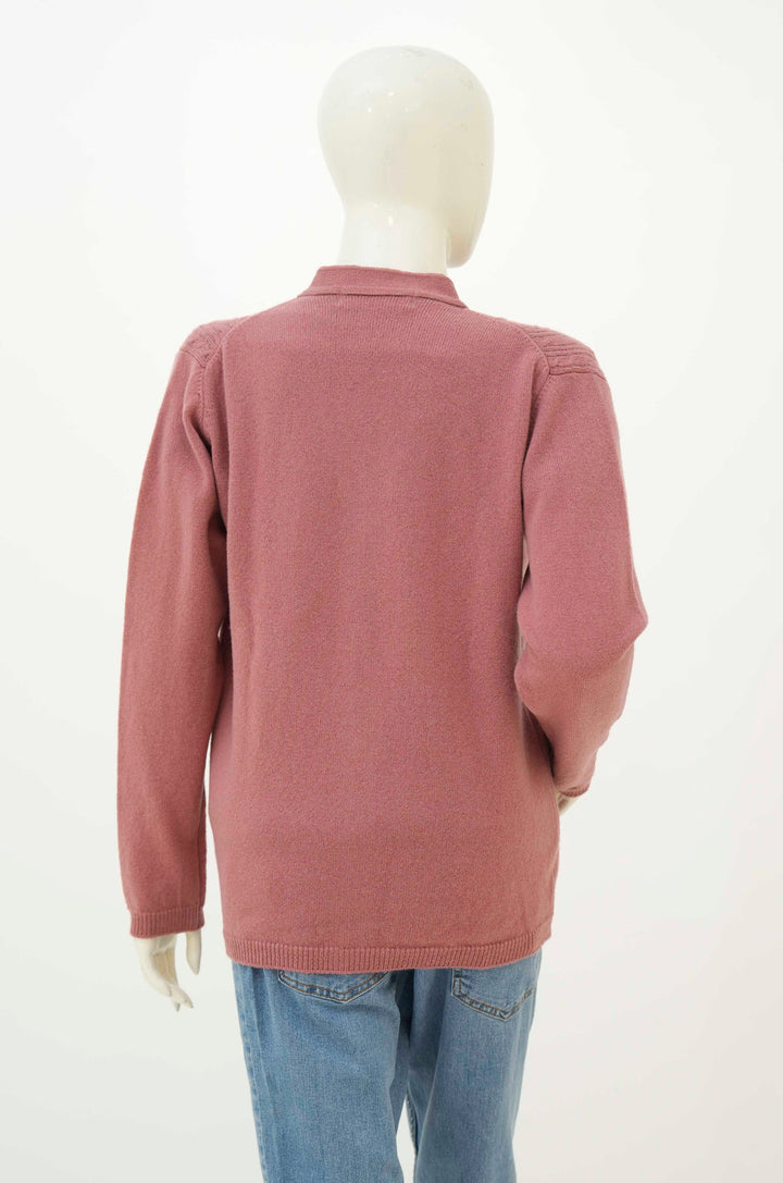 Oxford Ladies L/S Cardigan L-990 (Maroon)