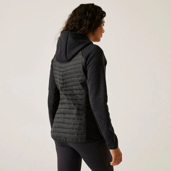 Regatta Ladies L/S Jacket Puffer Hoodie RWN403 (Black)