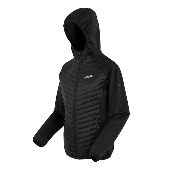 Regatta Ladies L/S Jacket Puffer Hoodie RWN403 (Black)