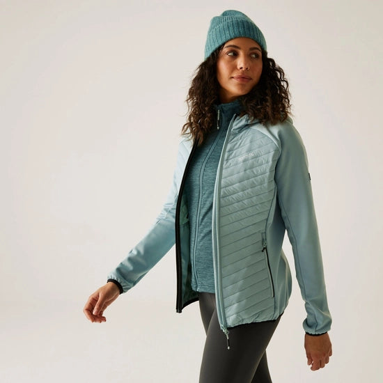 Regatta Ladies L/S Jacket Puffer Hoodie RWN403 (Green)