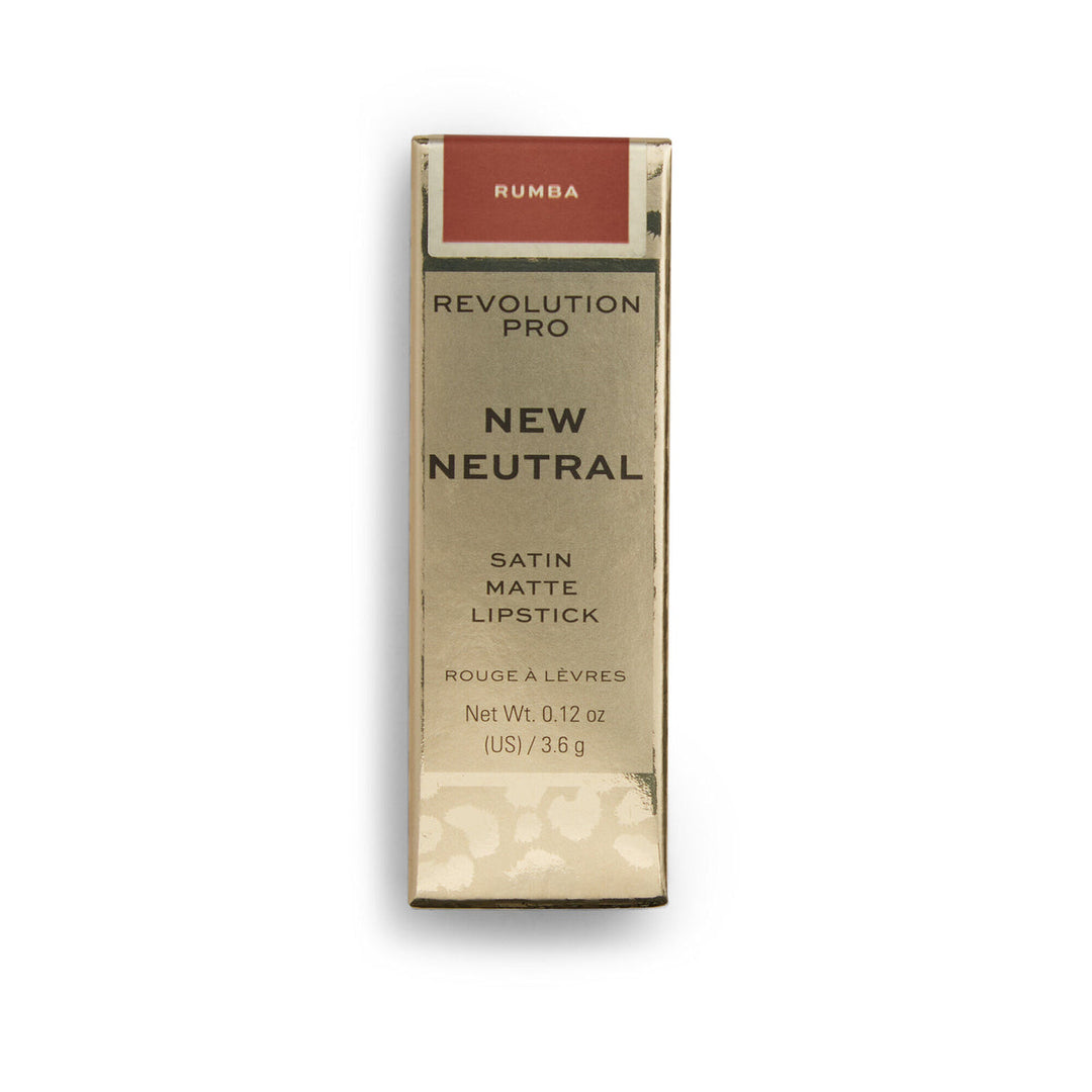 Makeup Revolution New Neurtral Satin Matte Lipstick Rumba