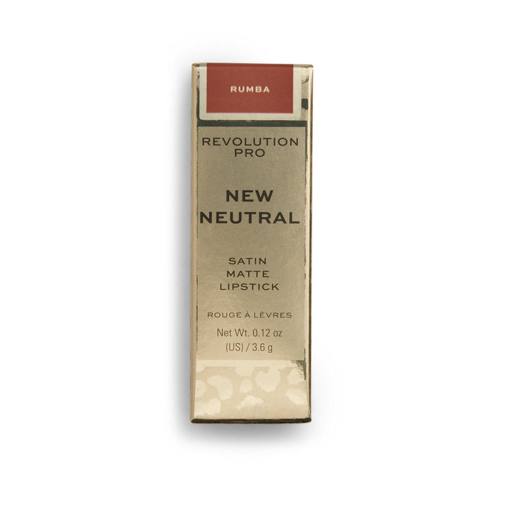 Makeup Revolution New Neurtral Satin Matte Lipstick Rumba