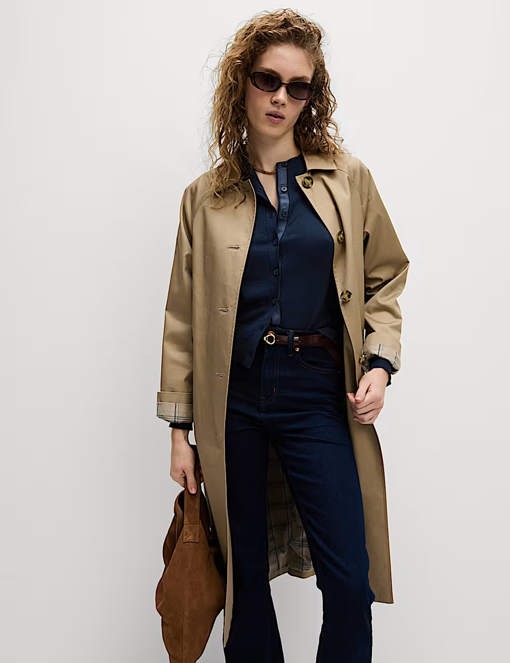 M&S Ladies L/S Cardigan T38/5113 (Navy)