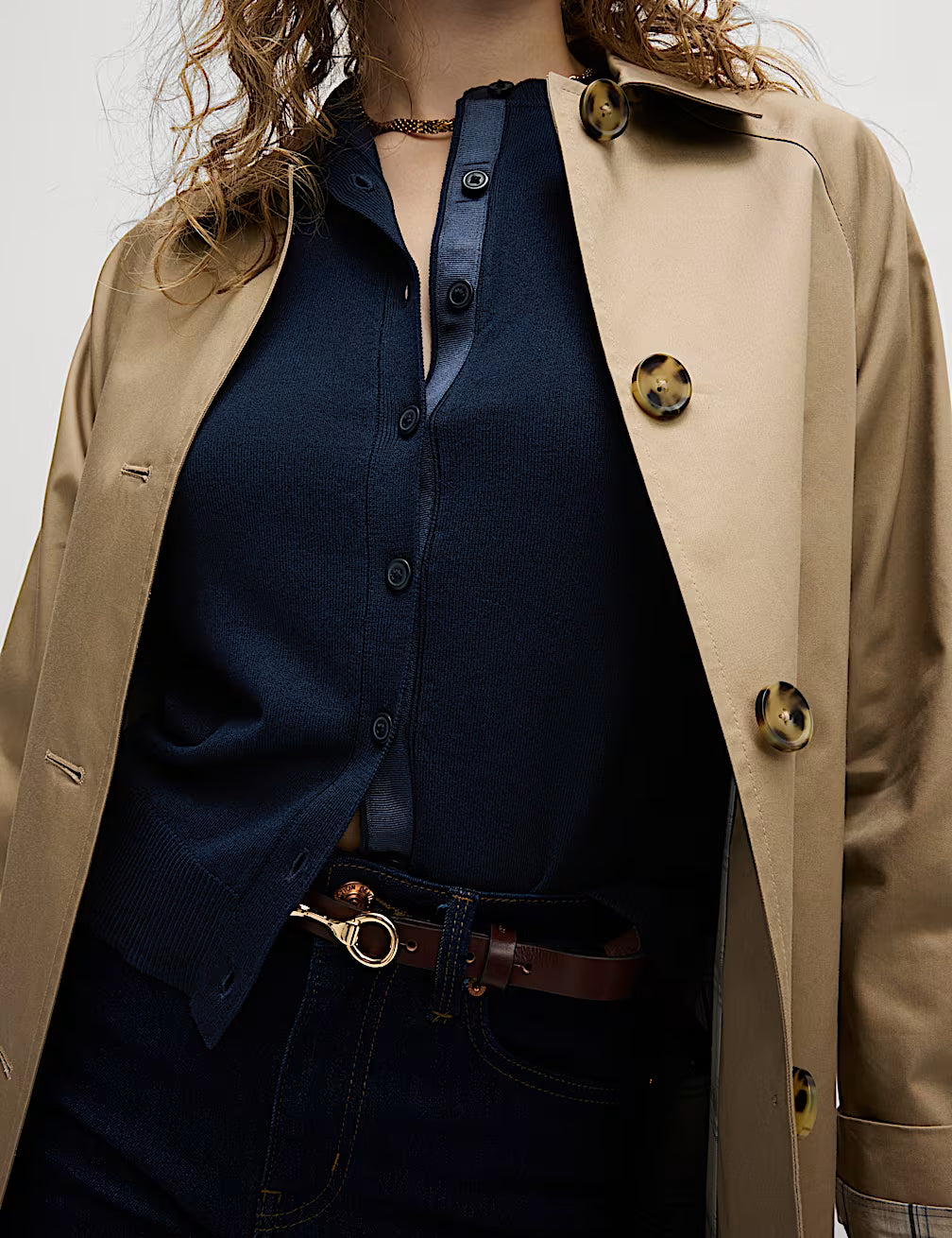 M&S Ladies L/S Cardigan T38/5113 (Navy)