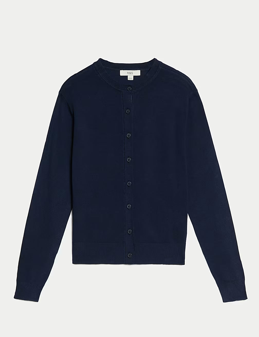 M&S Ladies L/S Cardigan T38/5113 (Navy)