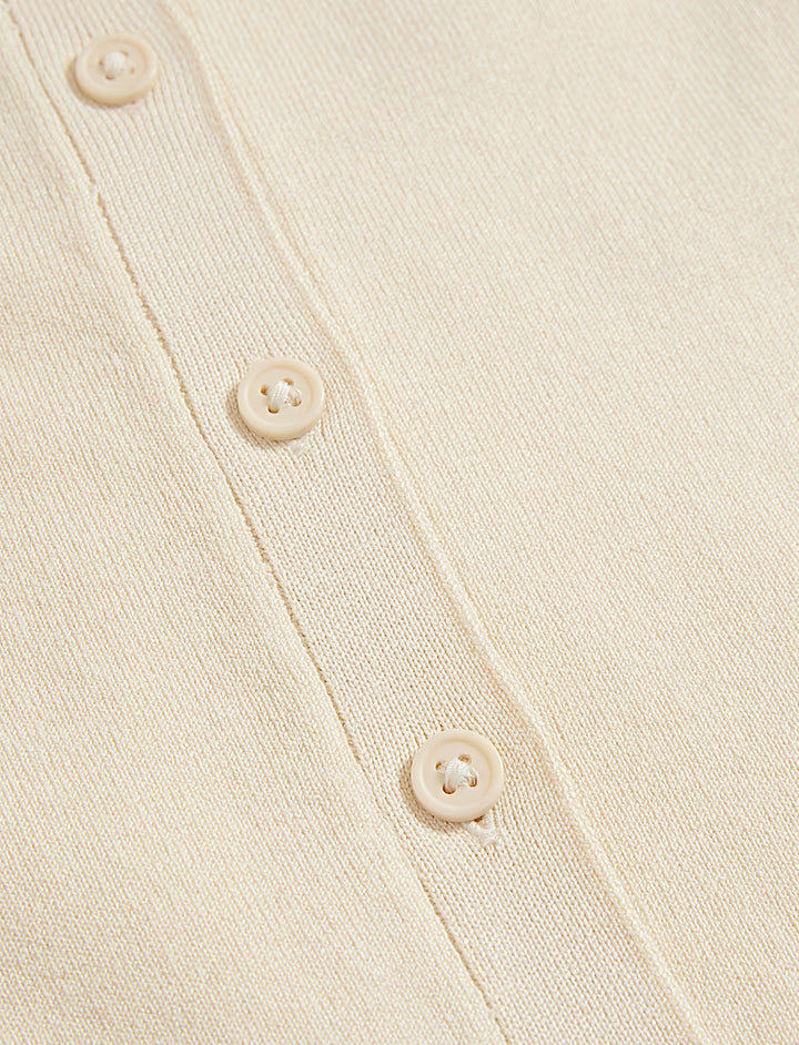 M&S Ladies L/S Cardigan T38/5113 (Cream)