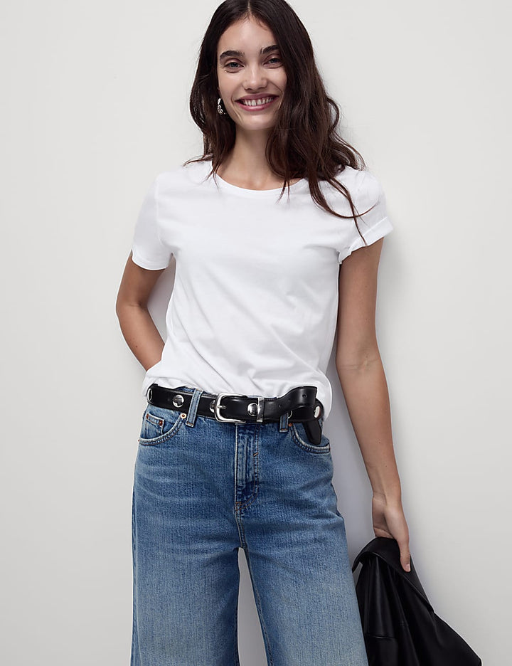 M&S Ladies Short Sleeve Crew Neck T-Shirt T41/7312