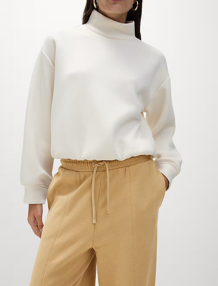 M&S Ladies Cotton Fleece Trouser (Long) T57/5683 (Tan)