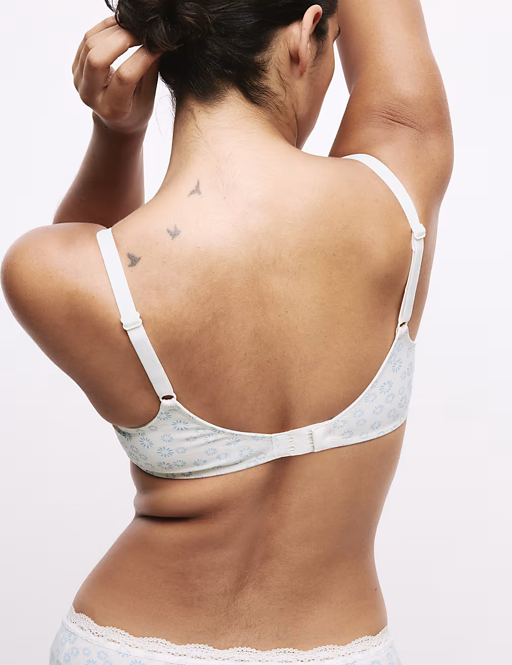 M&S U/W Padded 3 Pack Bra T33/0322P (Dark Grey)