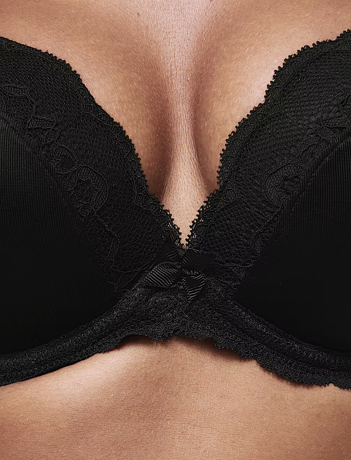 M&S U/W 2 Pack Pushup Plunge Bra T33/2732