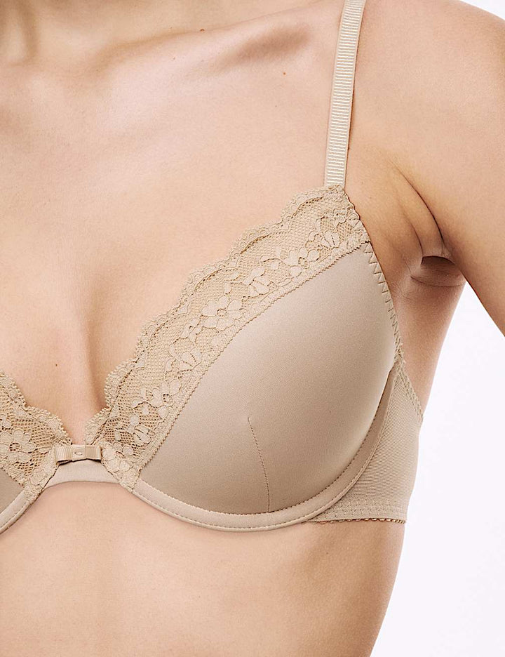 M&S U/W L/P Plunge Bra T33/8712