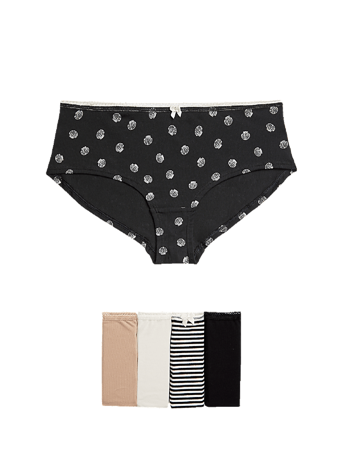 M&S Low Rise Shorts 5 Pack Panty T61/2114X