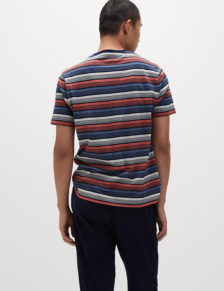 M&S Men S/S Pure Cotton T-Shirt &Pajama Set T07/0561