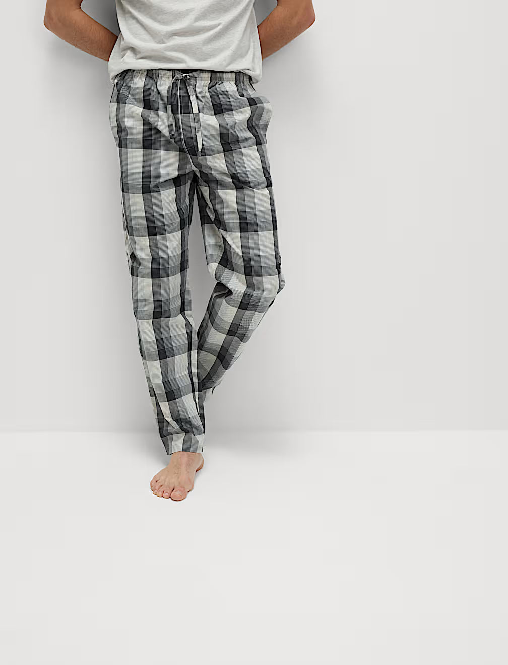 M&S Men S/S Pure Cotton T-Shirt &Pajama Set T07/0566