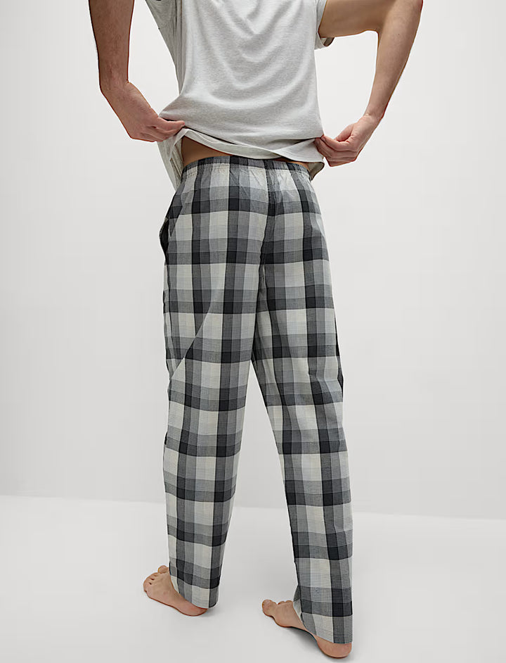 M&S Men S/S Pure Cotton T-Shirt &Pajama Set T07/0566