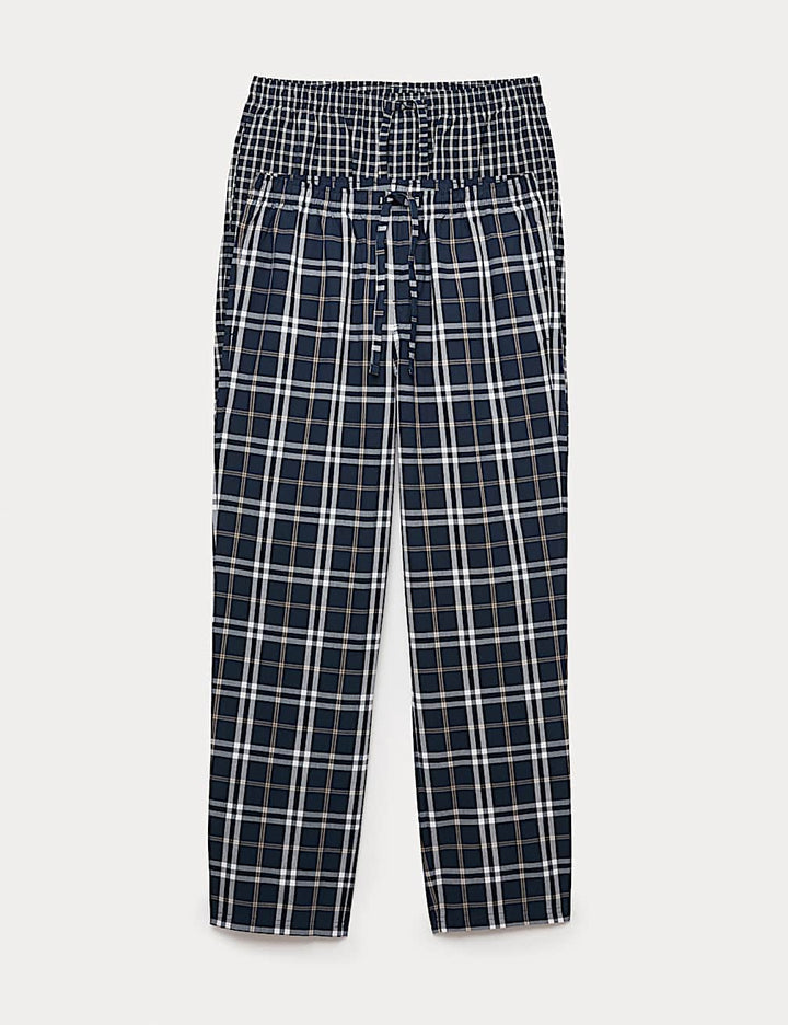 M&S Men Cotton 2Pack Pajama T07/0571