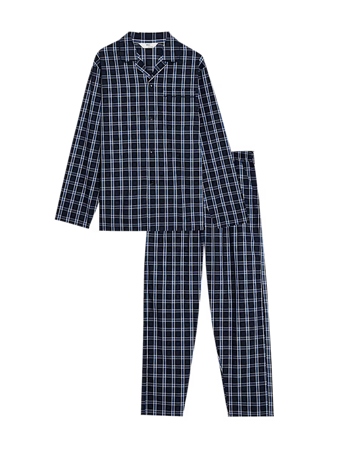 M&S Men Pure Cotton Night Suit T07/4756
