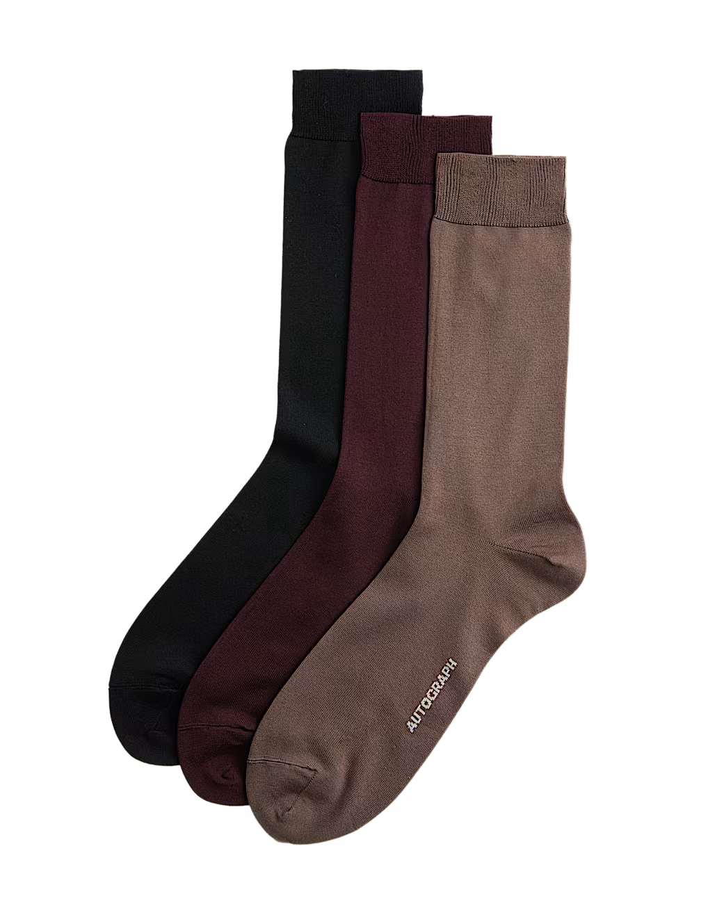 M&S Men Cotton 3Pair Socks T10/8460