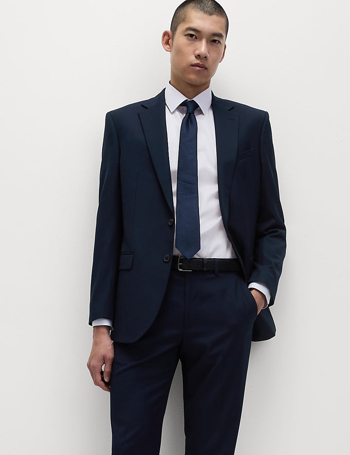 M&S Men L/S Plain Formal Shirt  T11/1108