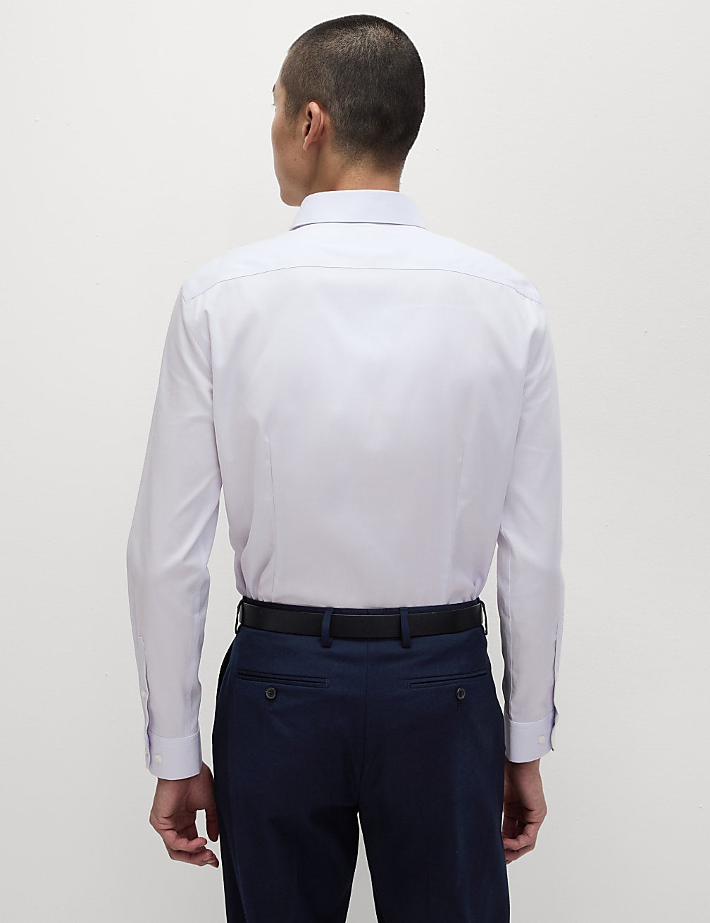 M&S Men L/S Plain Formal Shirt  T11/1108