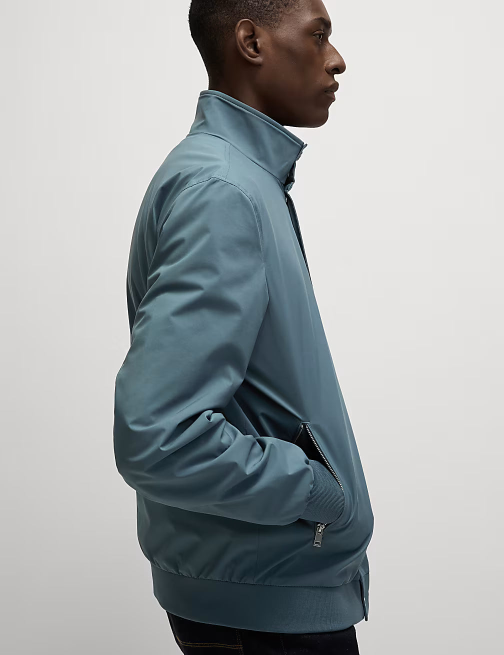 M&S Men L/S Bomber Jacket T16/5045M (Khaki)