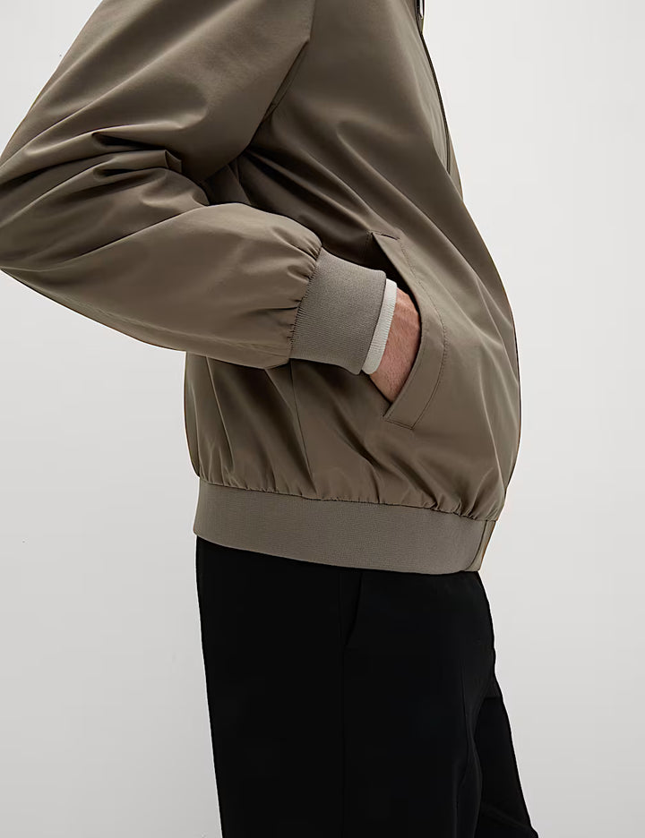 M&S Men L/S Bomber Jacket T16/5046M (Brown)