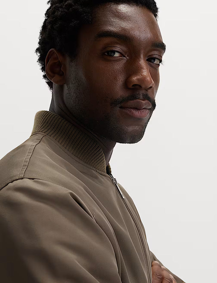 M&S Men L/S Parachute Jacket T16/5054M (Mole)