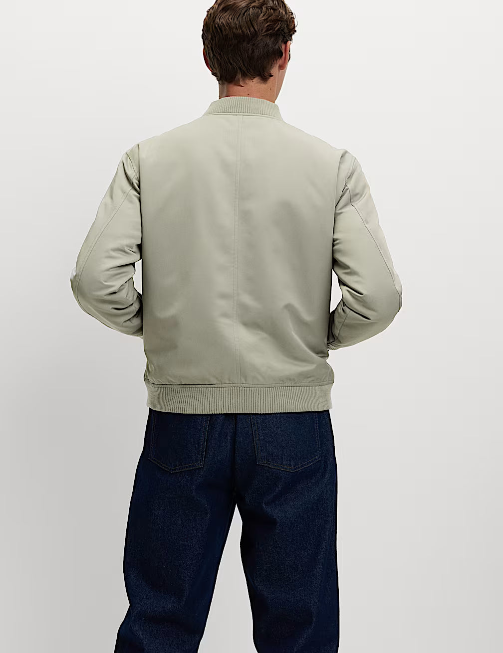 M&S Men L/S Parachute Jacket T16/5054M (Light Green)