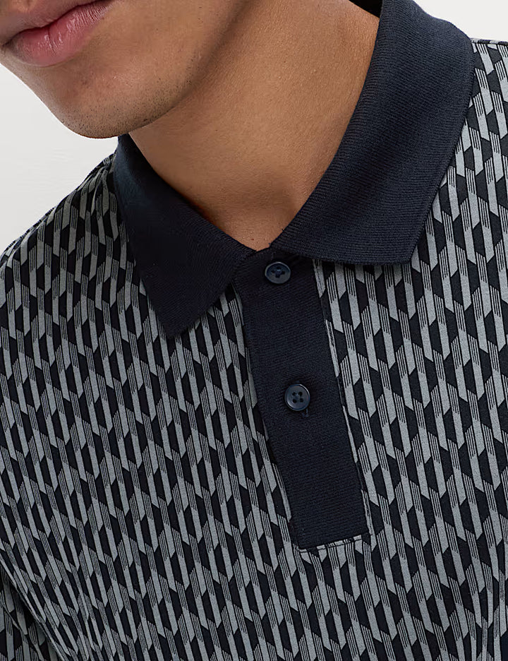 M&S Men S/S Textured Polo T28/2287M